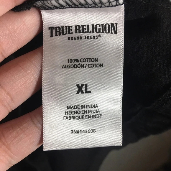 Boys True Religion Shirt Streetwear Casual Buddha T Shirt Red Graphic - Picture 6 of 7